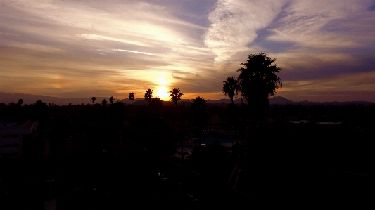 Landscape nature horizon silhouette Photo