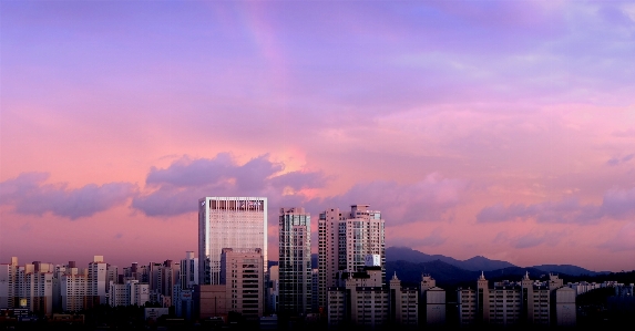 Foto Cakrawala awan arsitektur langit