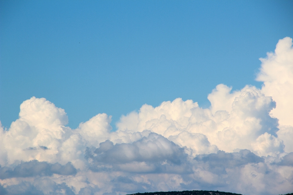 Horizon mountain cloud sky