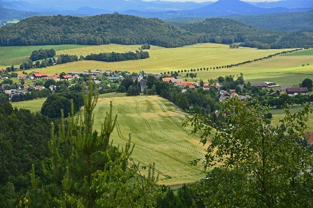 Landscape mountain structure field Photo