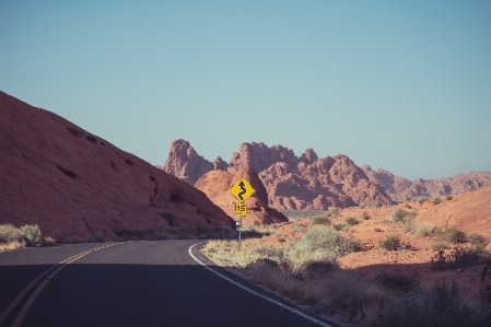 Landscape rock mountain road Photo