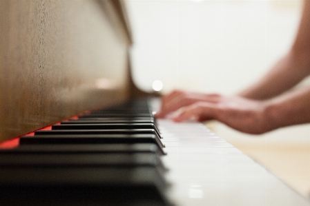 Hand music keyboard technology Photo