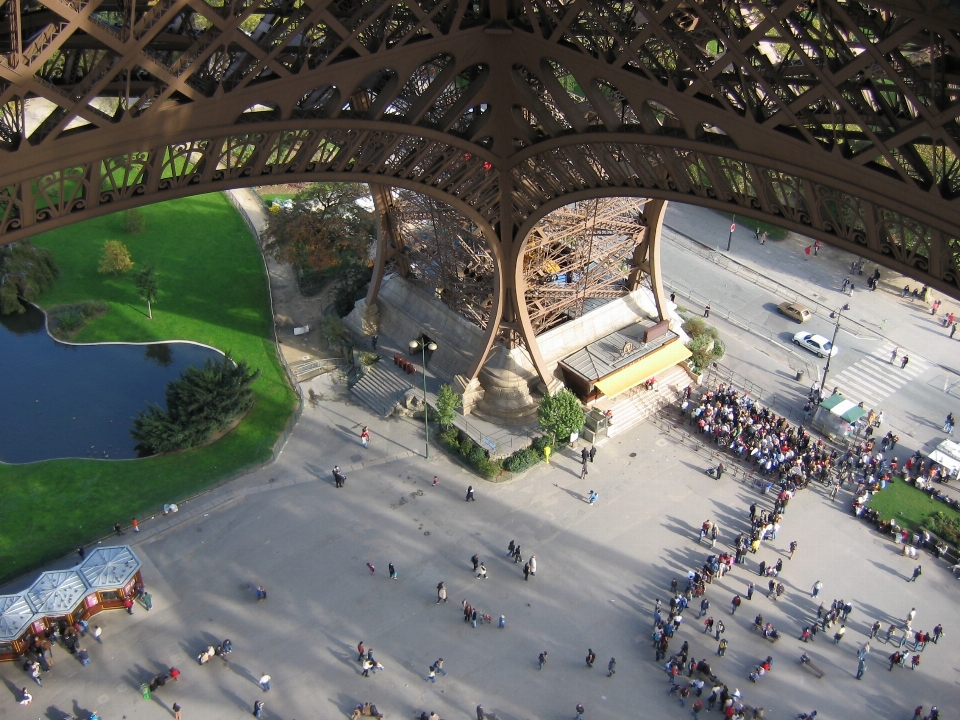 Perspective tour eiffel paris france