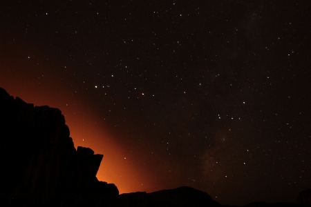 Landscape mountain sky night Photo