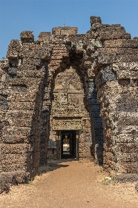 Rock antique building wall Photo