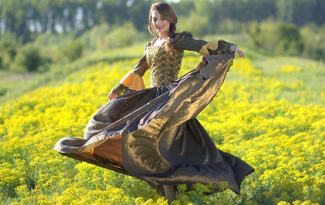 Plant girl meadow flower Photo