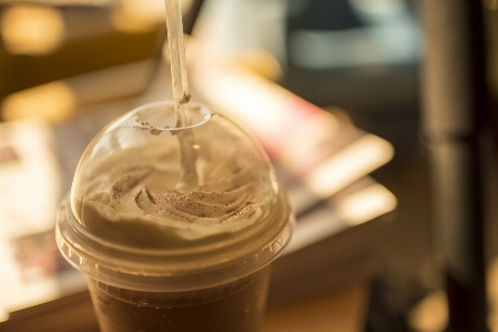 Cold coffee shop light Photo