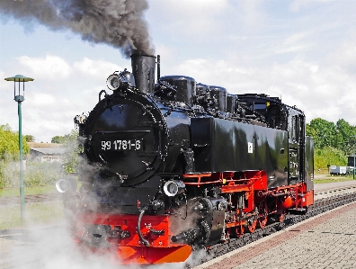 Railway steam train smoke Photo