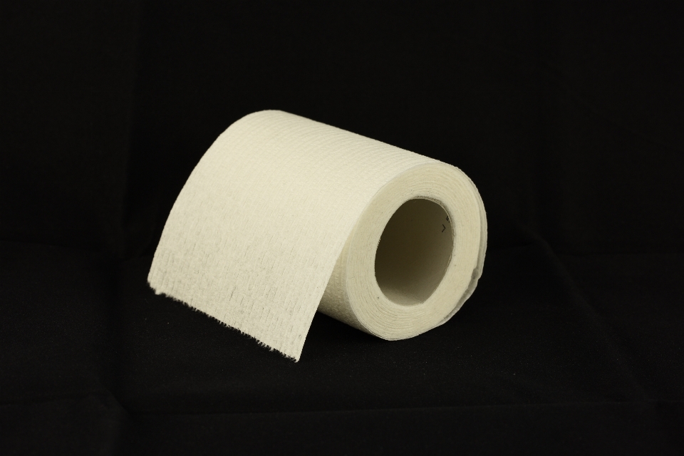 White ceramic toilet paper