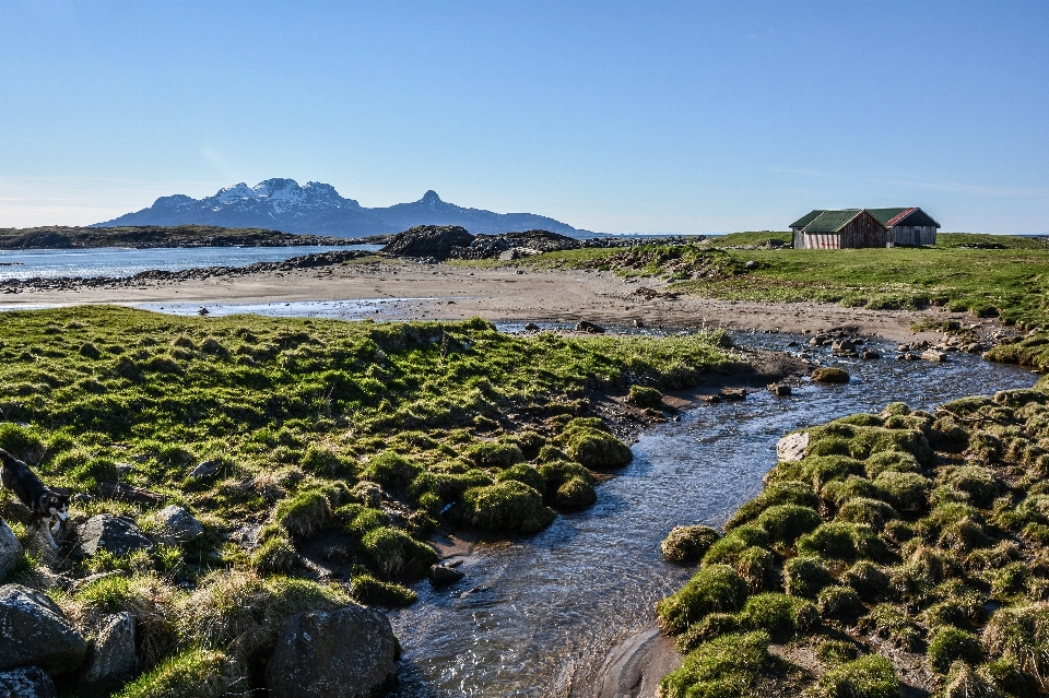 Beach landscape sea coast