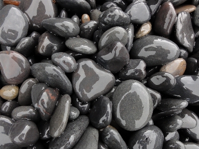 Beach rock structure wet Photo