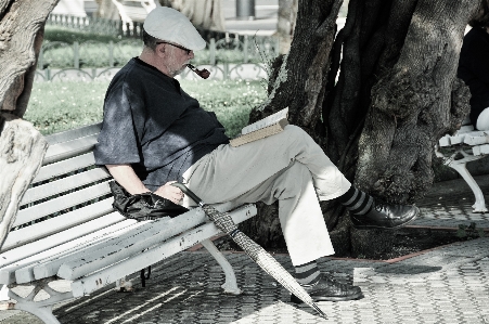 Man book person reading Photo