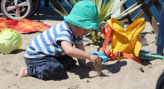 Beach sand play backpack Photo