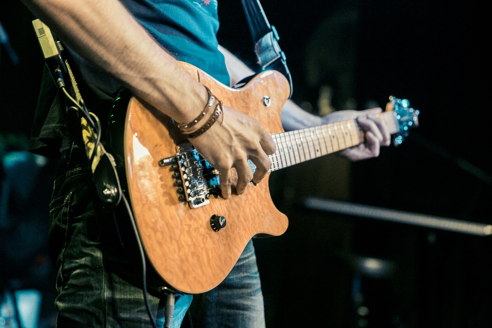 Homem rock música luz