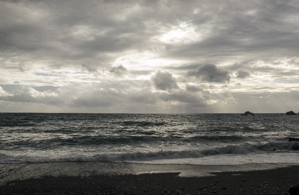 Beach landscape sea coast