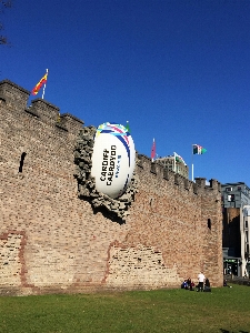 Town wall castle rugby Photo