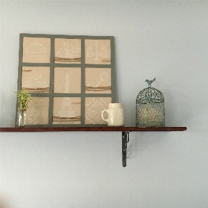 Table wood wall shelf Photo