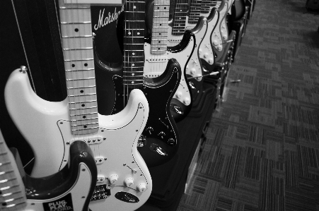 Rock music black and white Photo