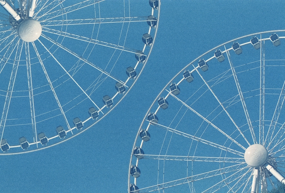 Abstract sky wheel film