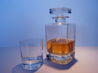 Glass bar drink bottle Photo