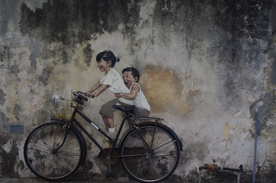 Bicicleta vehículo asia arte callejero