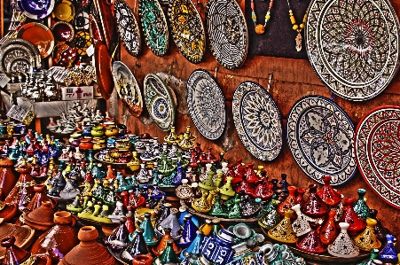 Crowd ceramic bazaar art Photo