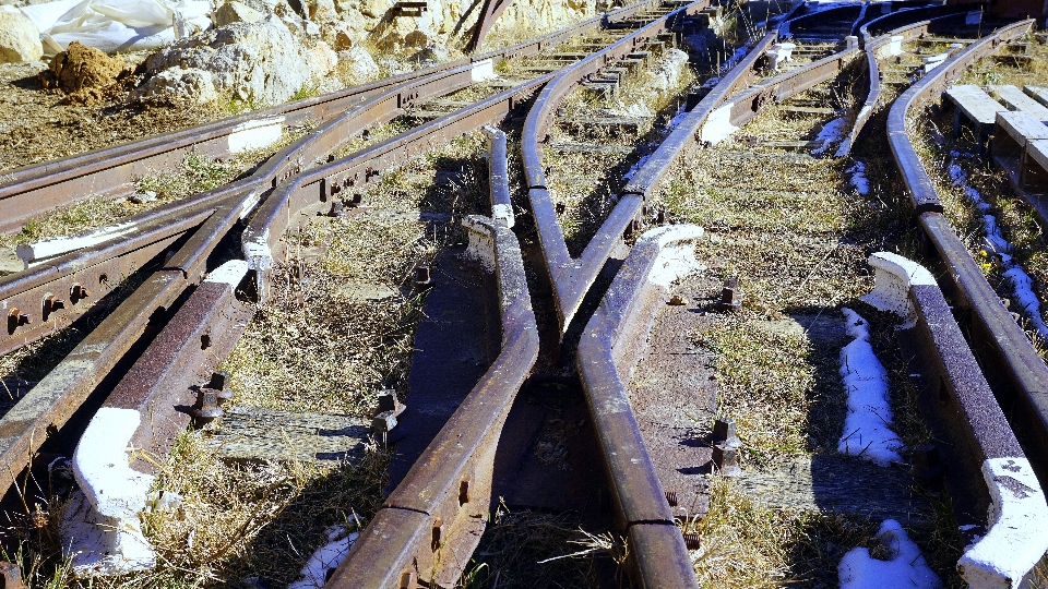 Track railway old rail