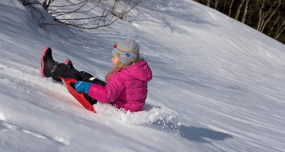 雪 冬 女の子 天気 写真