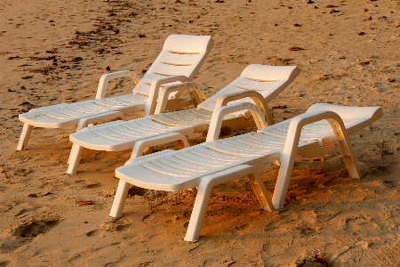 Table beach sand wood Photo