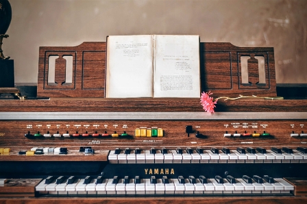 Book music wood keyboard Photo