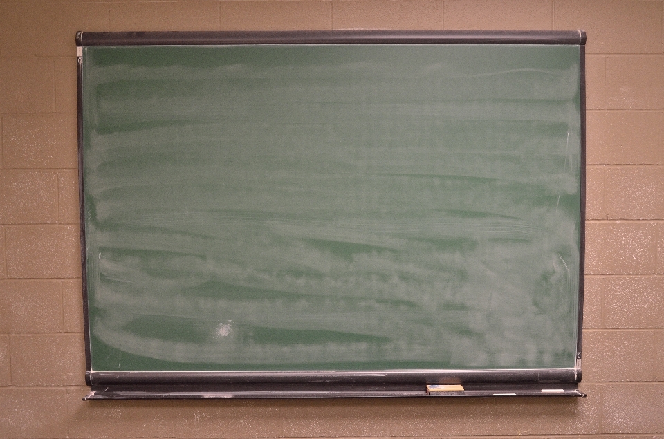 Window glass green blackboard