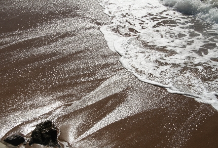 Sea water sand rock Photo