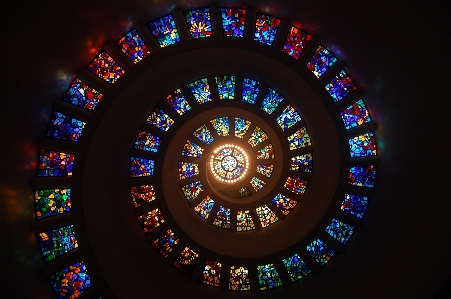 Light round spiral window Photo