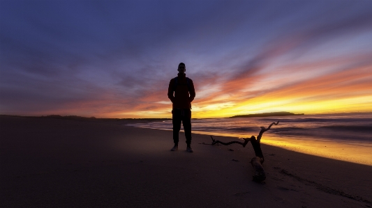 Foto Pantai lanskap laut pesisir