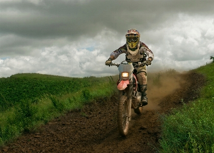 Man outdoor sky track Photo