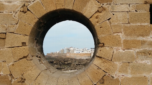 Rock architecture wall arch Photo