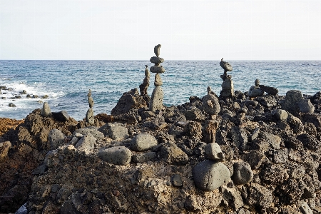 Photo Plage mer côte rock