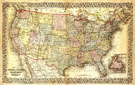 Usa map atlas history Photo