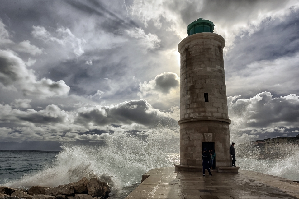 Mar costa océano nube