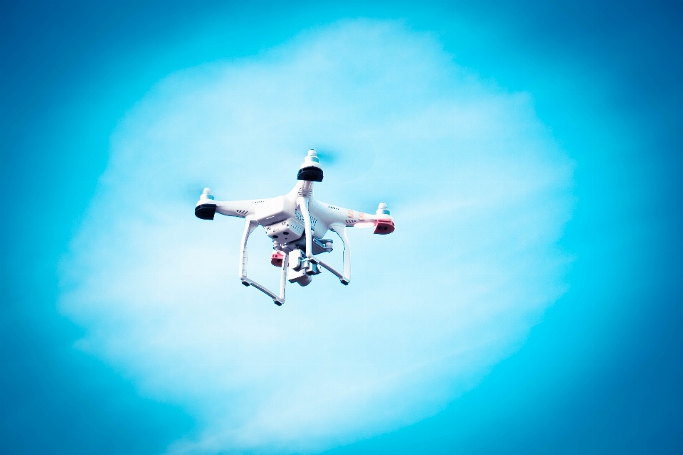 Tecnología volar vuelo azul