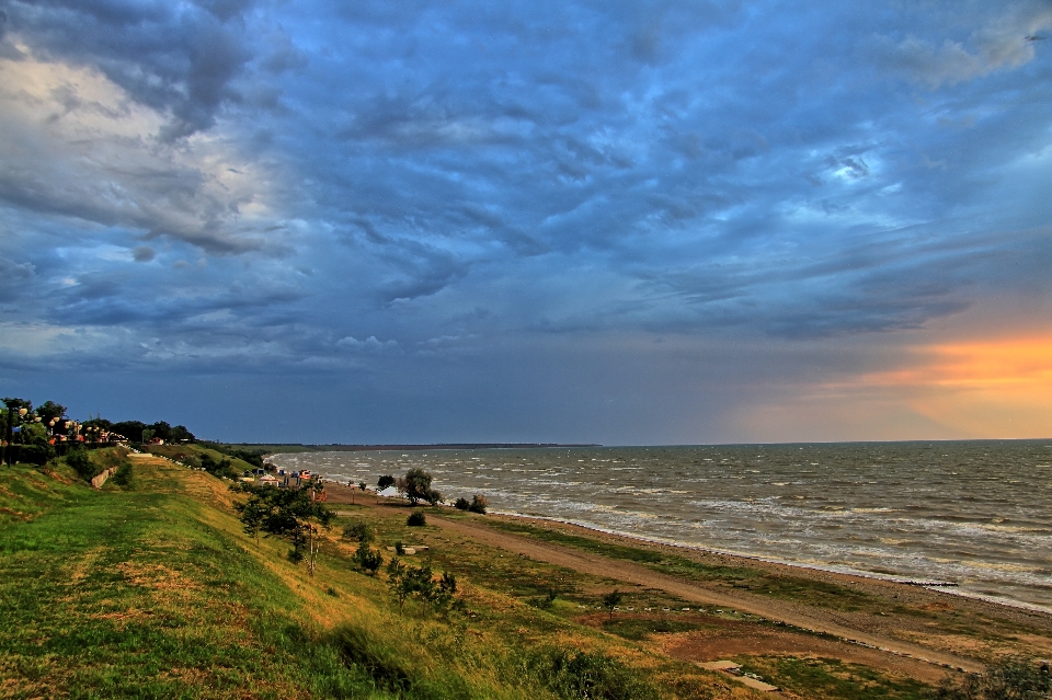 Pantai lanskap laut pesisir