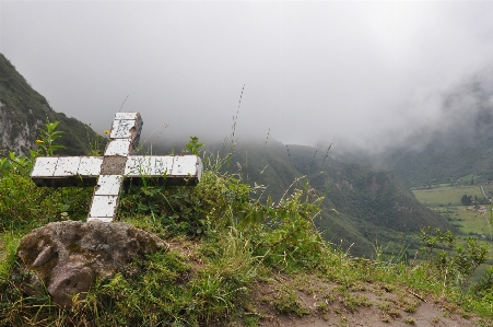 Landscape nature mountain fog Photo