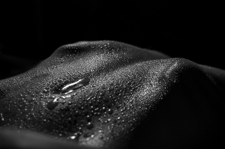 Hand drop light black and white Photo