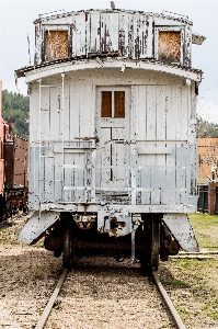 Wood track railway railroad Photo