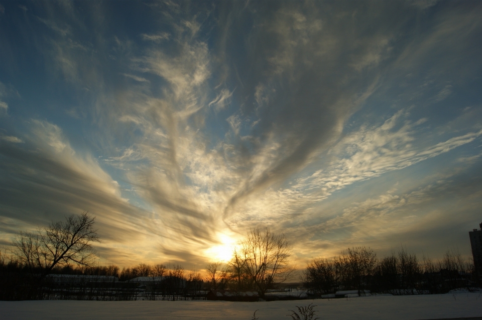 Landscape horizon snow winter