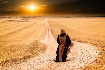 Landscape path sand horizon Photo