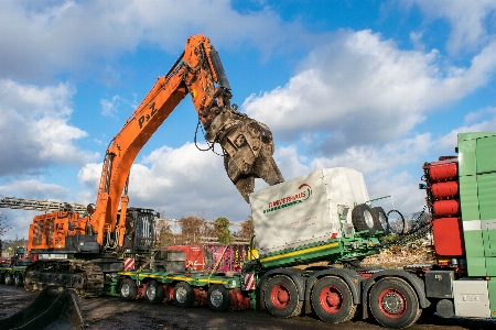 Transport truck vehicle machine Photo