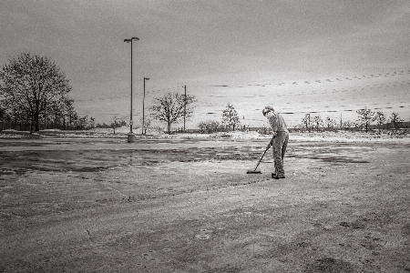 Photo Travail homme personne neige