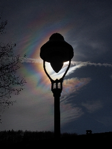 Silhouette light cloud sky Photo