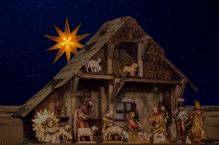 Night star religion christmas Photo